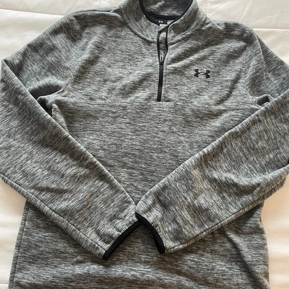 Boys Under Armour 1/4 Zip Long Sleeve Fleece Pullover Sweatshirt-YLG 14-16 EUC - Picture 3 of 5